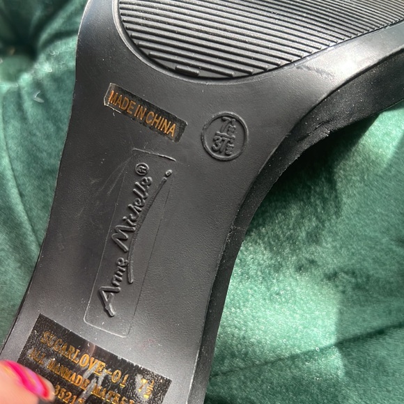 Black Strappy 3 inch Heels - Picture 6 of 9